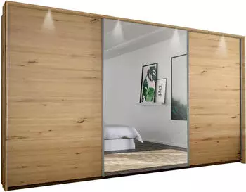 Rauch Cortona 368x214cm mit Passepartout und Beleuchtung artisan-eiche