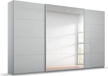 Rauch Koluna 315x229cm mit Schubladen seidengrau/Glas seidengrau/Spiegel