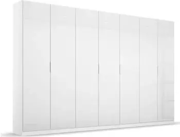 Rauch Koluna 315x229cm 7-t&uuml;rig mit Schubladen alpinwei&szlig;/Glas kristallwei&szlig;