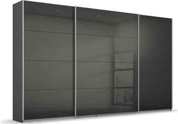 Rauch Koluna 315x229cm mit Schubladen grau-metallic/hochglanz-effektgrau