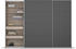 Rauch Koluna 315x229cm mit Schubladen grau-metallic/hochglanz-effektgrau