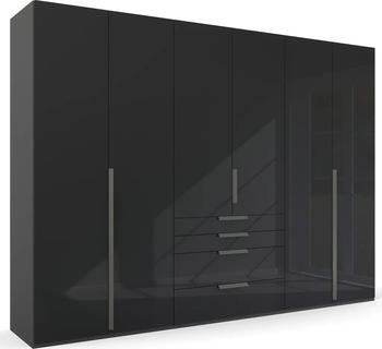 Rauch Orange Purisma 301x223cm mit 4 Schubladen graphit/Glas basalt