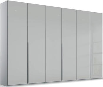 Rauch Orange Purisma 301x223cm mit 3 Schubladen seidengrau/Glas seidengrau