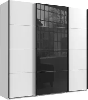 Wimex Norderstedt 225x236cm wei&szlig;/Glas schwarz