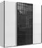 Wimex Norderstedt 225x236cm weiß/Glas schwarz
