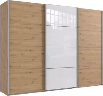 Wimex Norderstedt 270x210cm artisan-eiche/Glas wei&szlig;