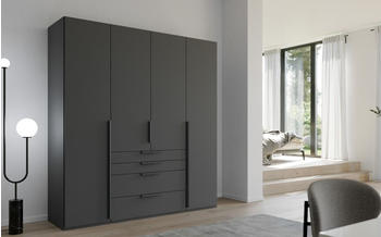 Rauch Purisma 4-t&uuml;rig 201x223cm mit Schubladen graphit