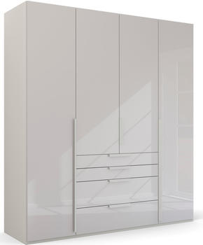 Rauch Purisma 4-t&uuml;rig 201x223cm mit Schubladen Glas seidengrau