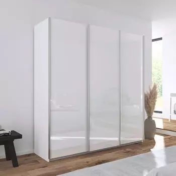 Rauch Agordo 3-t&uuml;rig 203x210cm alpinwei&szlig;/hochglanz-wei&szlig;