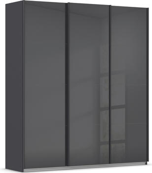 Rauch Agordo 3-t&uuml;rig 203x210cm grau-metallic/Glas basalt