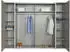 Wimex Lotto 270x210x65cm Eiche sägerau-Nb. / Schwebetürenfront alpinweiß (479788)