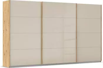 Rauch Agordo 3-trg. 360x210cm eiche artisan/Glas champagner