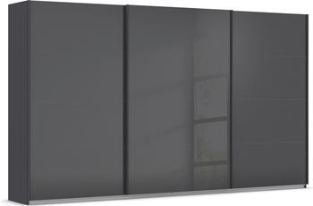 Rauch Agordo 3-trg. 360x210cm grau-metallic/Glas basalt