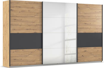 Rauch ORANGE Cortona 3-t&uuml;rig 360x210cm mit Spiegel artisaneiche/graumetallic