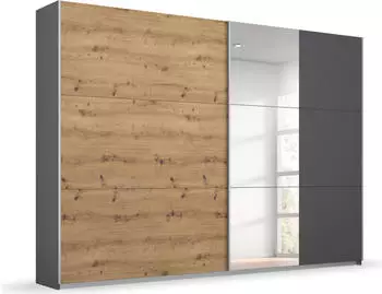 Rauch BLUE Aurelia 218x210cm mit Spiegel artisaneiche/graumetallic