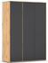 Rauch Nabila 140x194cm graumetallic/artisaneiche