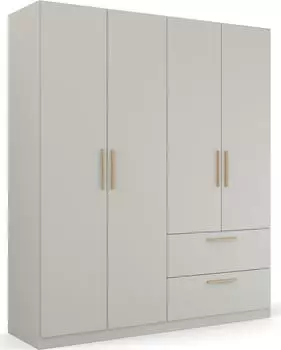 Rauch Skandi by Quadra Spin 181x210cm mit 2 Schubladen seidengrau