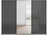 Rauch Agordo 3-türig 271x210cm mit Spiegel grau-metallic/Glas basalt