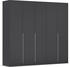 Rauch Agordo 5-türig 226x210cm grau-metallic