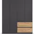 Rauch Costa 4-türig 181x197cm mit Schubladen grau-metallic/eiche artisan
