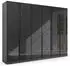 Rauch Modern by Quadra Spin 271x210cm grau-metallic/Glas basalt