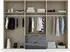 Rauch Modern by Quadra Spin 271x210cm mit Schubladen grau-metallic/Glas basalt
