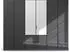 Rauch Modern by Quadra Spin 271x210cm mit Spiegel und Schubladen grau-metallic/Glas basalt