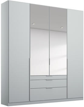 Rauch Alabama 4-t&uuml;rig 181x229cm Basic mit Spiegel und Schubl&auml;den seidengrau