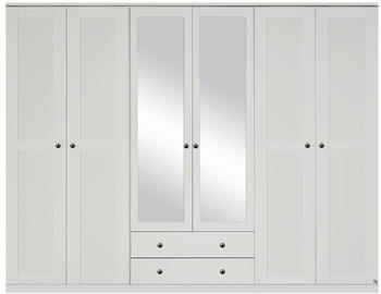 Rauch Rosenheim 6-t&uuml;rig 271x212cm mit Spiegeln und Schubladen alpinwei&szlig;