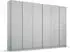 Rauch Monostar 6-türig 271x210cm mit Schubladen seidengrau/Glas seidengrau