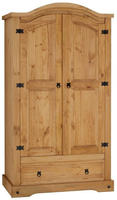 Kleiderschrank SALSA Garderobenschrank Mexiko M&ouml;bel Kiefer massiv,...