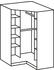 Wimex Eckschrank Click mit Spiegel 198cm struktureiche hell