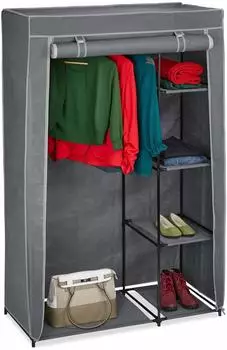 Relaxdays Stoffschrank 105x160cm (10035776_139)