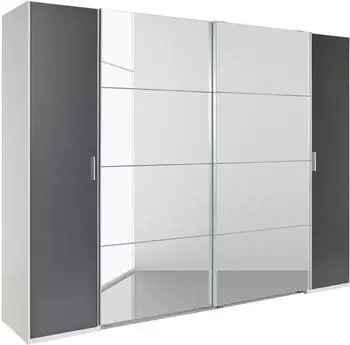 Wimex Lotto mit 4 Fächern 270x210cm weiß-graphit