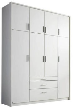 Rauch Hildesheim 185x231cm mit Schubk&auml;sten und Passepartout wei&szlig;