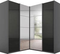 rauch Schwebet&uuml;renschrank "Schrank Garderobe Eckkleiderschrank QUADRA Front in