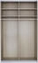 Rauch ORANGE Quadra 136x230cm struktureiche hell/weißglas