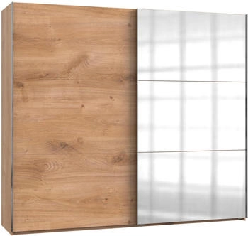 fresh to go Level 250x216cm 2-türig plankeneiche/Spiegel