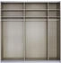 Rauch Quadra 226x230cm Weißglas/weiß