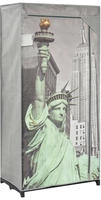 vidaXL Kleiderschrank 75&times;45&times;160 cm New York Stoff