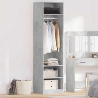 vidaXL Kleiderschrank Betongrau 50x50x200 cm Holzwerkstoff