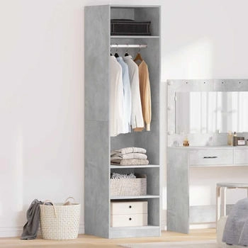 vidaXL Kleiderschrank Betongrau 50x50x200 cm Holzwerkstoff (800238)