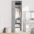 vidaXL Kleiderschrank Betongrau 50x50x200 cm Holzwerkstoff (800238)
