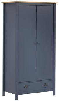 vidaXL Kleiderschrank mit 2 Türen Hill Grau 89x50x170 cm Kiefernholz (288949)