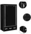 vidaXL Kleiderschrank Schwarz 87 x 49 x 159 cm Stoff (282457)