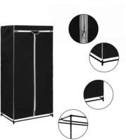 vidaXL Kleiderschrank Schwarz 75&times;50&times;160 cm
