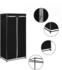 vidaXL Kleiderschrank Schwarz 75×50×160 cm (282437)