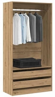 vidaXL Kleiderschrank Artisan-Eiche 100x50x200 cm Holzwerkstoff