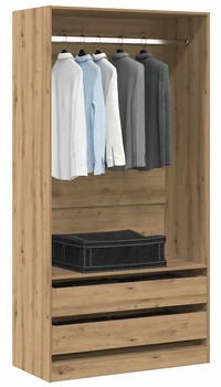 vidaXL Kleiderschrank Artisan-Eiche 100x50x200 cm Holzwerkstoff (3318627)