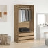 vidaXL Kleiderschrank Artisan-Eiche 100x50x200 cm Holzwerkstoff (3318627)